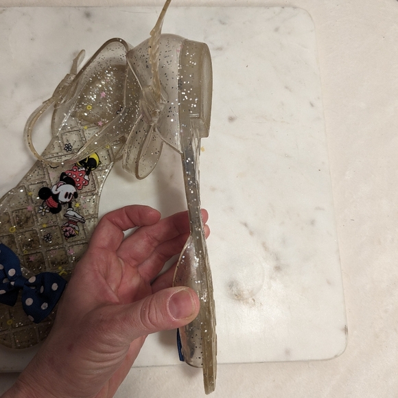 Disney "Minnie's Sweet Shop"Jelly Sandals 2-3 Big Kid VGUC - Picture 9 of 13
